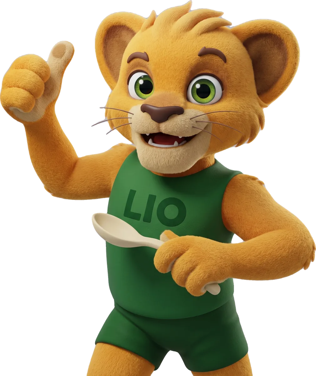 Lio the lion cub, Poppins character by Good Timbers