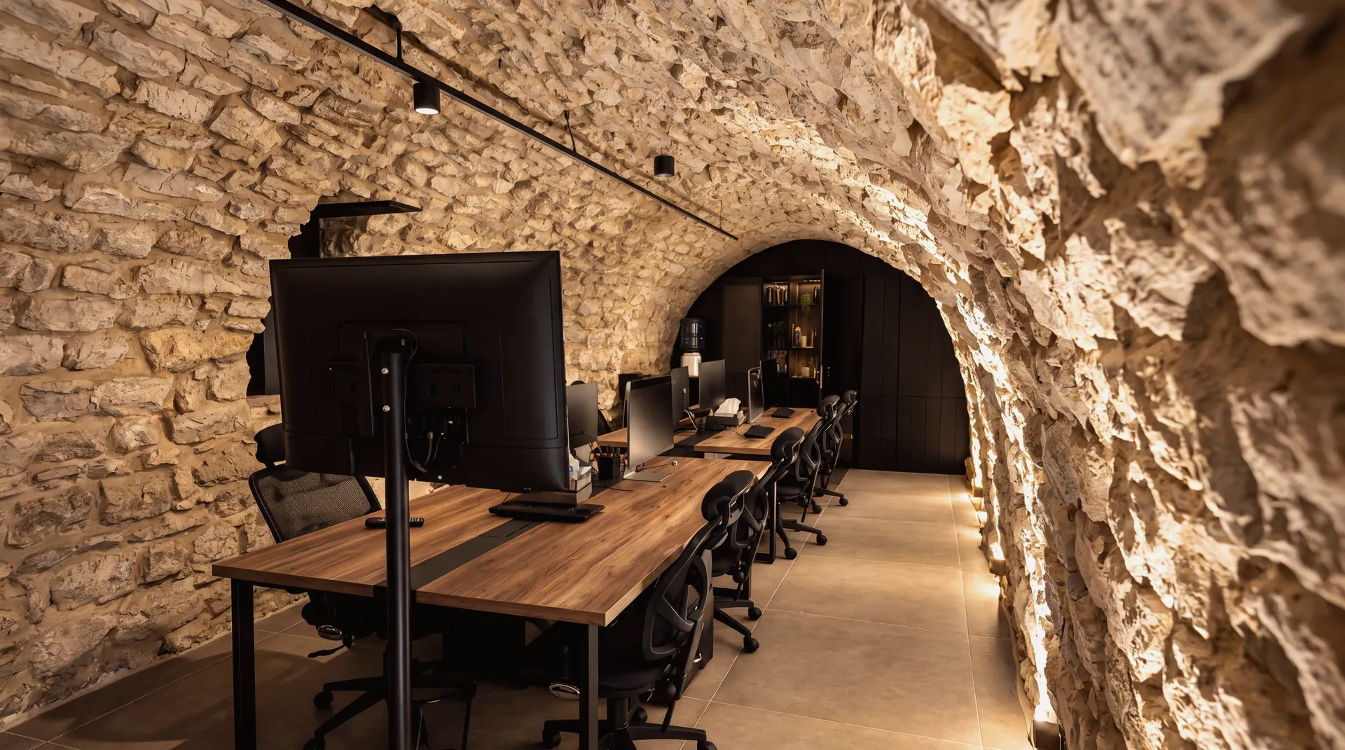 Inside the Good Timbers creative studio: a vaulted stone workspace in Lebanon